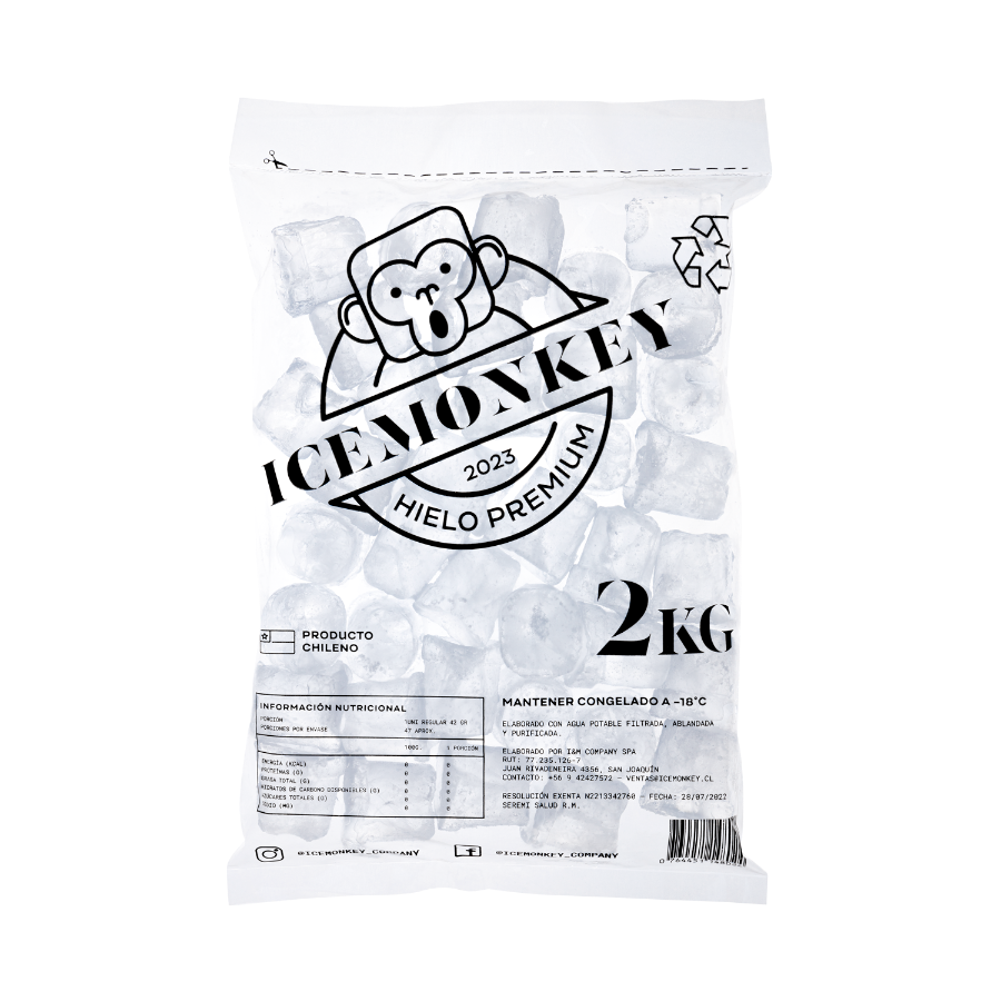 Bolsa de Hielo en Cubos 2Kg