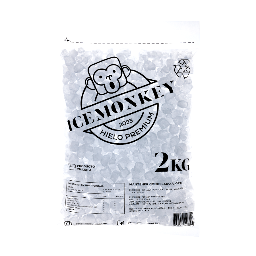 Bolsa de Hielo Frappé 2Kg